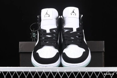 WHITE 1 MID BQ6931-103 (GS) JORDAN TEAL AIR TINT BLACK 1121